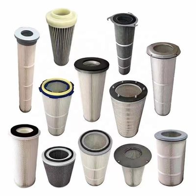 コーティングしたダストフィルターカートリッジ収集器 0.5μ ショットブレーシングマシン